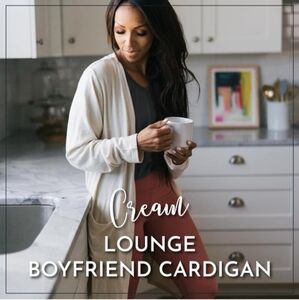 ZYIA Cream Boyfriend Cardigan
